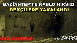 Kablo Hırsızı Bekçilere Yakalandı