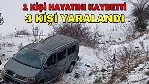 Kar yağışı ve buzlanma kazaya neden oldu, 1 ölü 3 yaralı