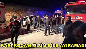 Karı-kocayı ölüm bile ayıramadı 