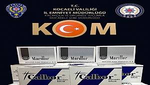Kocaeli’de 230 bin içi dolu makaron ele geçirildi