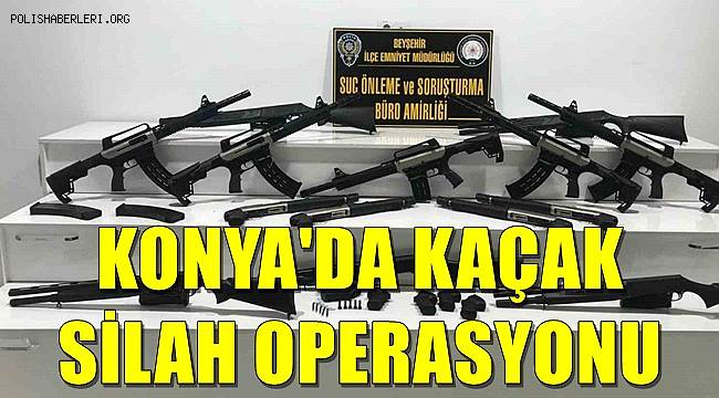 Konya'da kaçak silah operasyonu 