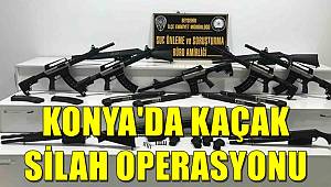 Konya'da kaçak silah operasyonu