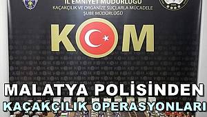 Malatya Polisinden Kaçakçılık Operasyonları