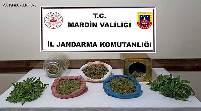 Mardin'de bir şahsın evinde yapılan aramada uyuşturucu ele geçirildi