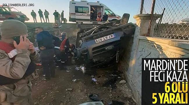 Mardin'de kontrolden çıkan servis aracı şarampole devrildi 6 ölü, 5 yaralı