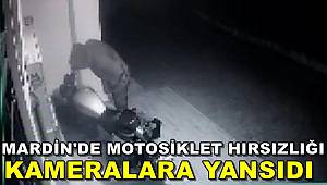 Mardin'de Motosiklet Hırsızlığı Güvenlik Kamerasına Yansıdı