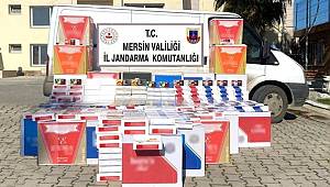 Mersin'de 170 bin adet kaçak sigara ele geçirildi