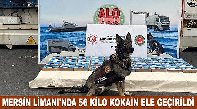 Mersin Limanı’nda 56 kilogram kokain ele geçirildi 