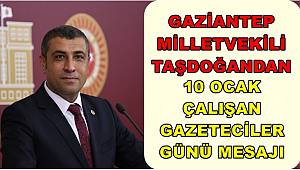 Taşdoğan'dan 10 Ocak Çalışan Gazeteciler Günü mesajı 