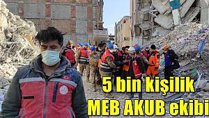 5 bin kişilik MEB ekibi, can kurtarmak için aralıksız çalışıyor