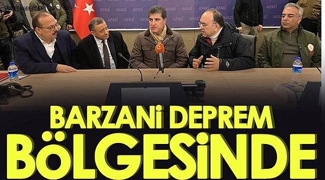 Bölgesel Yönetim Başkanı Barzani deprem bölgesinde 