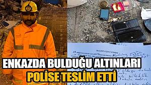 Çorumlu madenci, kurtarma çalışmalarında enkazda bulduğu altınları polise teslim etti