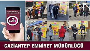 Gaziantep Asayiş Şube Ekipleri 280 Kadına KADES'i anlattı