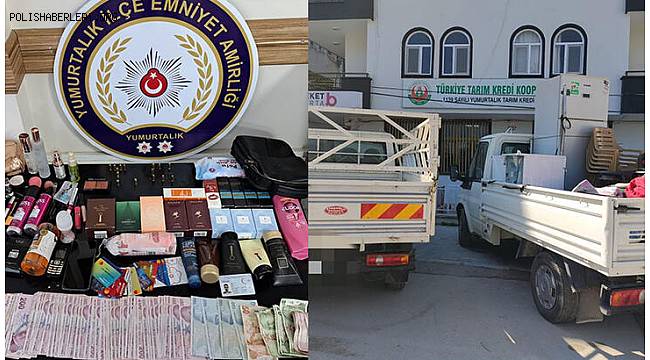 Hatay'dan çaldığı 2 kamyonet ve yağmaladığı malzemelerle Adana'da yakalandı 