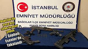 Bağcılar'da yasa dışı silah ticareti yapan 2 şüpheli Esenler'de yakalandı 