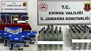 Edirne’de 400 bin lira değerinde oyun konsolu ve kaçak içki ele geçirildi