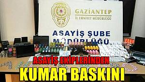 Gaziantep’te kumar baskını 3 gözaltı