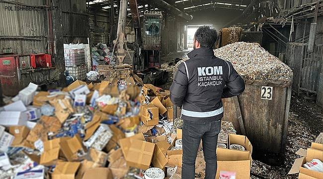 İstanbul'da ele geçirilen 110 ton kaçak tütün ve tütün mamulleri imha edildi