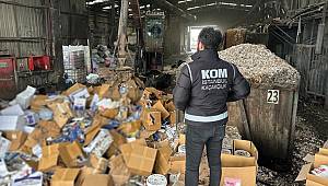 İstanbul'da ele geçirilen 110 ton kaçak tütün ve tütün mamulleri imha edildi
