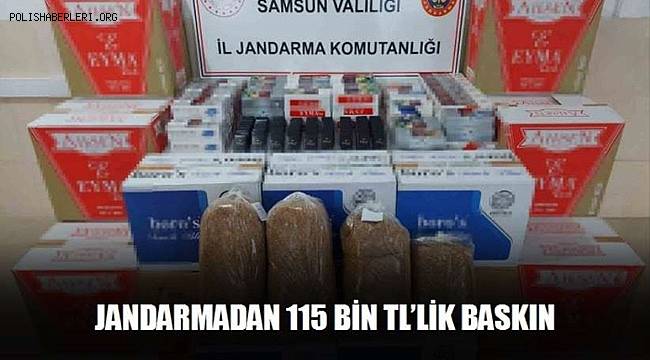 Jandarmadan 115 bin TL'lik baskın 