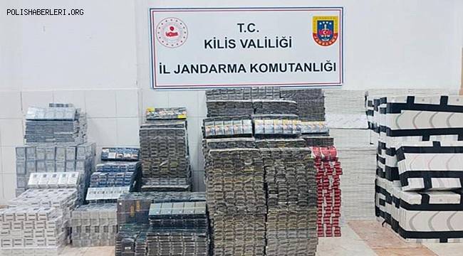 Kilis’te 15 bin 850 paket kaçak sigara ele geçirildi