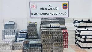Kilis’te 15 bin 850 paket kaçak sigara ele geçirildi