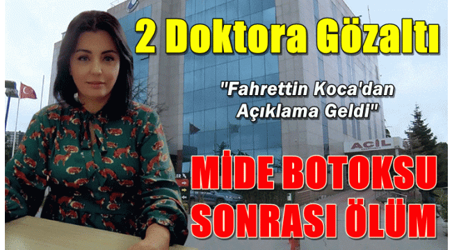 Mide botoksu sonrası hasta hayatını kaybetti, 2 doktor gözaltına alındı