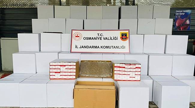 Osmaniye’de 1 milyon 296 bin adet kaçak makaron ele geçirildi