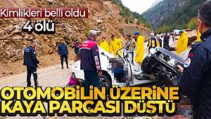 Adana'da otomobilin üzerine kaya parçası düştü! 4 kişi can verdi 