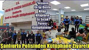 Şanlıurfa Polisinden Çocuk Kütüphanesine ziyaret 