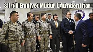 Siirt İl Emniyet Müdürlüğü’nden iftar