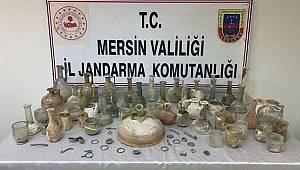 Tarsus'ta 120 tarihi eser ele geçirildi; 2 gözaltı