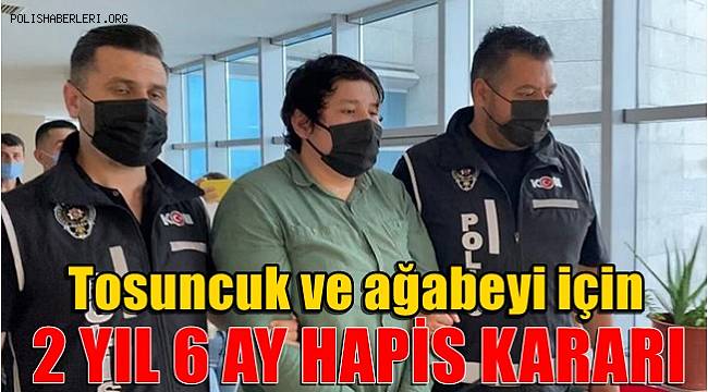 'Tosuncuk' ve ağabeyi için 2 yıl 6 ay hapis kararı 