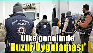 Ülke genelinde düzensiz göçle mücadeleye yönelik 'Huzur Uygulaması' gerçekleştirildi