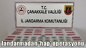 Çanakkale'de jandarmadan 'hap' operasyonu