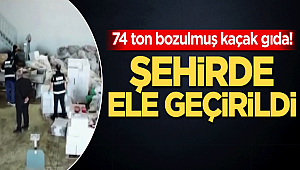 Gaziantep'te 74 ton bozulmuş kaçak gıda ele geçirildi 