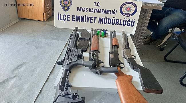 Hatay'da 4 adet ruhsatsız tüfek ele geçirildi 