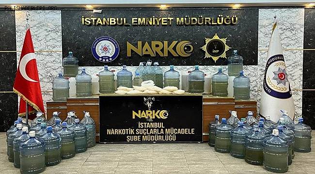 İçişleri Bakanı Soylu, “Büyükçekmece’de 780 kilo sıvı kristal metamfetamin ele geçirildi” 