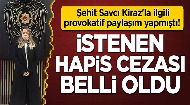 Şehit Savcı Kiraz'la ilgili provokatif paylaşım yapan sanığa ilk duruşmada 1 yıl 3 ay hapis cezası 