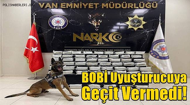 Van'da 60 kilo eroini 'Bobi' buldu