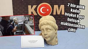 2 bin yıllık kadın heykel başı bulaşık makinesinden çıktı