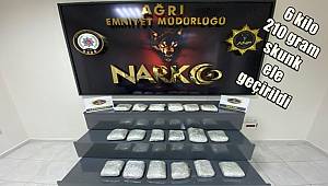 Ağrı'da 6 kilo 210 gram skunk ele geçirildi 