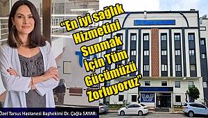 Başhekim Çağla Sayar, 
