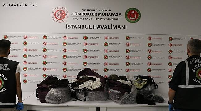 İstanbul Havalimanı'nda 93 kilo insan saçı ele geçirildi