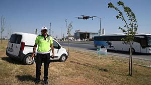 Kahramanmaraş'ta dron destekli trafik denetimi yapıldı 