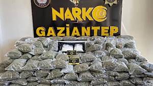 Gaziantep'te 82 Kilogram Uyuşturucu Ele Geçirildi