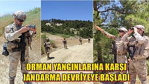 Manisa’da jandarma orman yangınlarına karşı devriyeye başladı