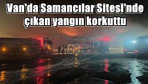 Van'da Samancılar Sitesi'nde çıkan yangın korkuttu