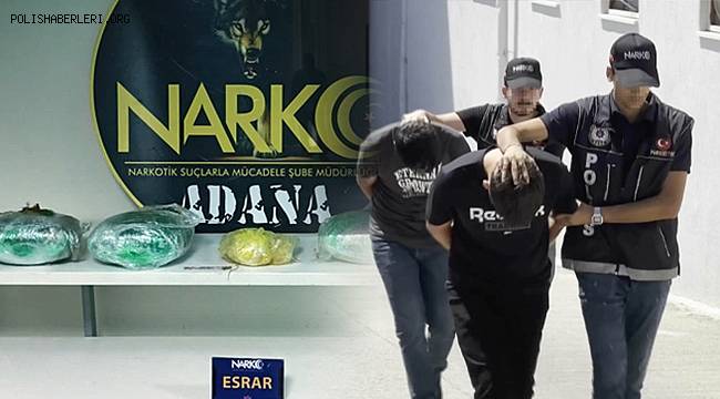 Adana'da Otomobilde 4 Kilogram Esrar Ele Geçirildi, 2 Kişi Tutuklandı  