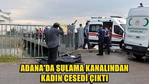 Adana'da sulama kanalında bir kadın cesedi bulundu